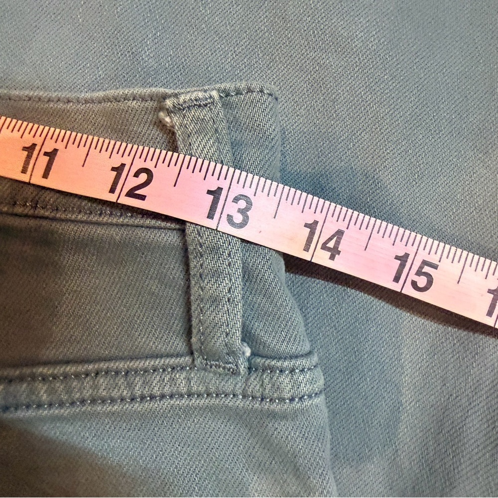 Arizona Jean Co. | Highest-Rise Vintage Straight Jeans | Size 7 Teal/Sage Green - Picture 9 of 11